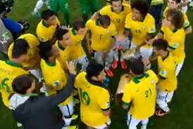 联合会杯决赛节选 巴西VS西班牙颁奖仪式