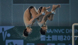 跳水世界系列赛 陈艾森领衔梦之队包揽双人跳水四冠