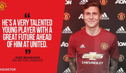 林德洛夫通过体检 曼联官宣首签铁卫3500万加盟