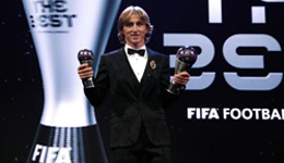 莫德里奇当选FIFA年度最佳球员 打破梅罗垄断