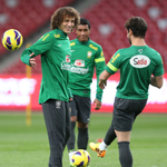 巴西队积极备战赞比亚