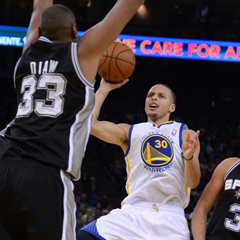 马刺104-102险胜勇士