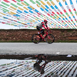 环青海湖第四赛段高清图集