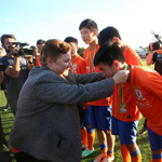 鲁能海外青训球员受习主席接见 成中巴交流使者