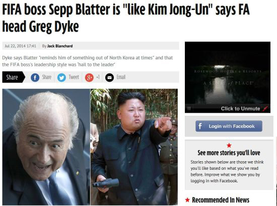 英足总主席炮轰布拉特 卡塔尔太热