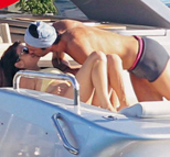 布冯游艇密会火辣情人忘我热吻