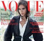 贝嫂维多利亚三登VOGUE封面