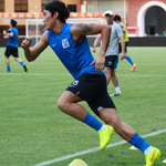 广州富力踩场训练备战北京国安