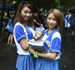 姐妹花清新助阵广州富力