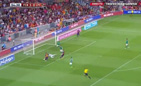 拉基蒂奇长传阿尔维斯助攻 穆尼亚推射破门