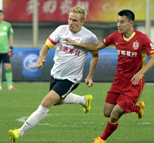 中超第23轮:贵州人和0-1长春亚泰