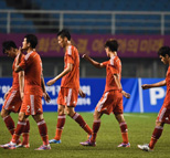 亚运会:中国国奥0-2泰国 杨挺染红