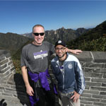 国王队集体登长城 雾霾识趣的走了