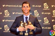 西甲公布上赛季各项最佳 C罗独揽三项大奖