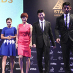 国际乒联颁奖晚会 丁宁刘诗雯争艳斗丽