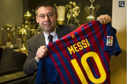 他是非卖品 巴萨主席警告切尔西别打梅西主意