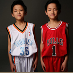 篮球场上最萌双胞胎少年引关注