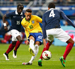 友谊赛:法国1-3巴西