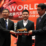 斯诺克中国赛发布会 丁俊晖帅气亮相