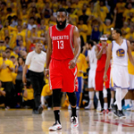 火箭队员输球表情图集 哈登赛后眼神空洞