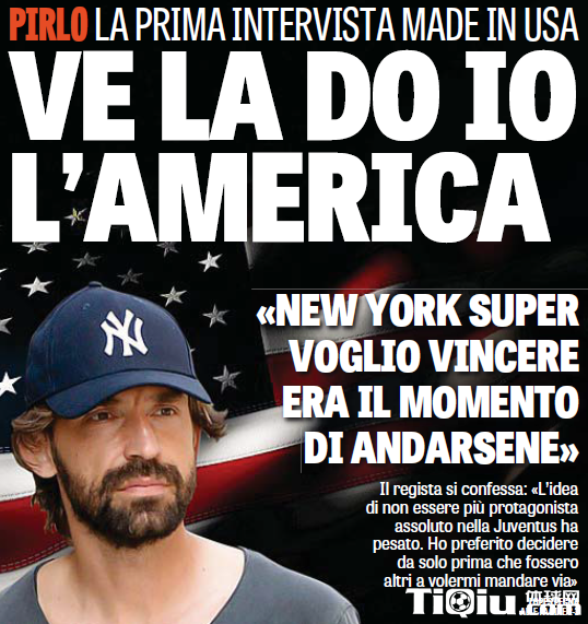 皮尔洛离开尤文