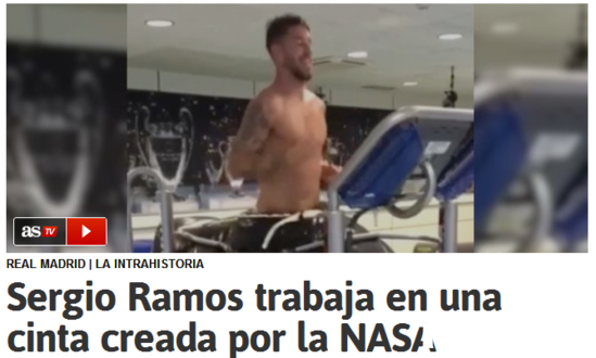 拉莫斯用NASA器材恢复身体