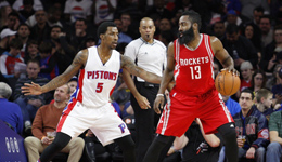 活塞拒绝逆转终结火箭连胜 哈登29分庄神24+13