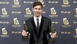 梅西获颁两项大奖 梅西:献给儿子蒂亚戈