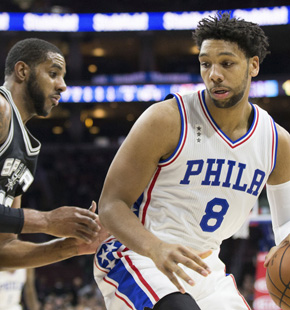 常规赛:76人68-119马刺