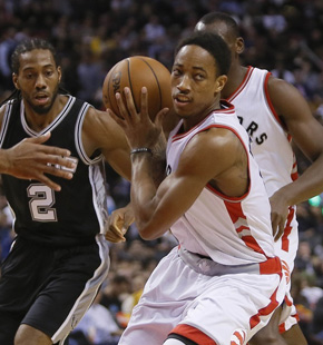 常规赛:马刺94-97猛龙