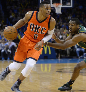 常规赛:爵士98-104雷霆