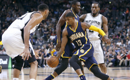 常规赛:步行者92-106马刺