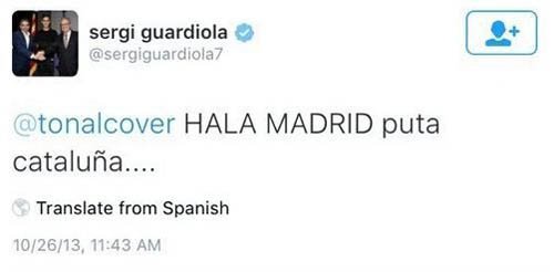 瓜迪奥拉签巴萨7小时遭解约 新星嘴巴大惹祸