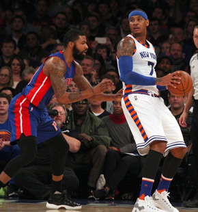 常规赛:活塞96-108尼克斯