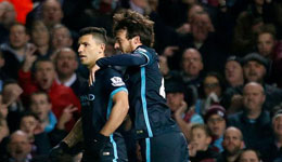 曼城2-2憾平落后榜首4分 阿kun两度救主