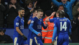 瓦尔迪两球建功 莱斯特城2-0击败利物浦