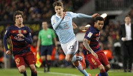 巴萨大将被换下后发飙 我踢得就跟屎一样