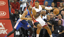 热火VS76人103-98 韦德23+5轻取胜利