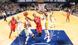 猛龙vs步行者101-94 德罗赞独砍28分力压步行者