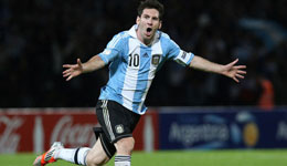 梅西点射迎来丰碑 完成国家队第50粒进球