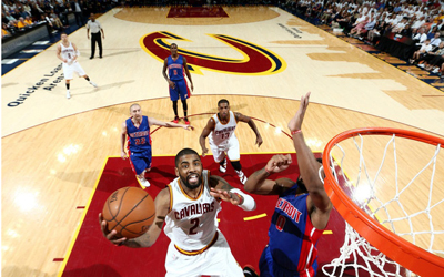 骑士巨头上演季后首秀 欧文砍下31分刷新季后里程碑