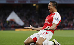 阿森纳主场2-0胜西布朗 桑切斯梅开二度