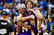 科比11-12赛季经典时刻 加索尔传球挡拆强推飞侠