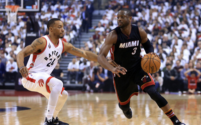 热火首战擒猛龙 韦德致命抢断锁定半决首胜