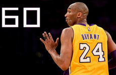 体球回望科比退役季 科比重回巅峰全场砍下60分