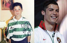 足坛巨星的青涩可爱照 现在对比儿时你都认识哪些