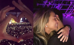 莫拉塔带女友观看演唱会 ins上晒双手比心激情拥吻照