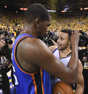 篮球比分nba西决赛 勇士击败雷霆进军总决赛