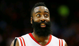 联盟大鲨鱼心疼大胡子 哈登荣登联盟囧态MVP