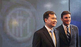 意媒曝张近东25岁儿子可能出任国米主席